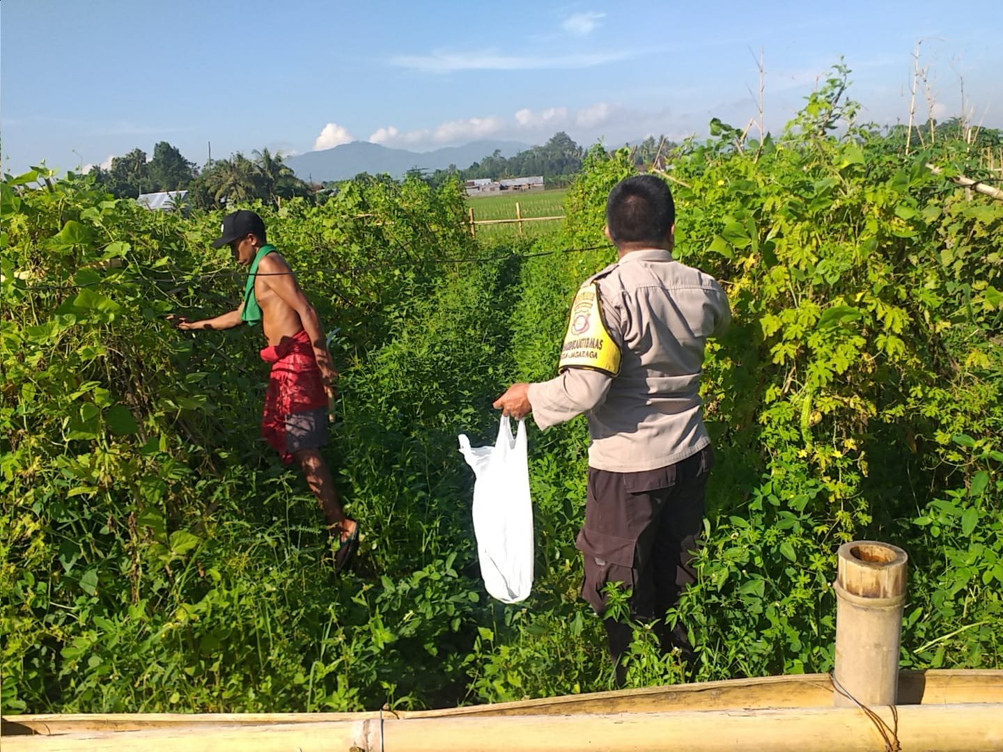 Polsek Kuripan Dukung Ketahanan Pangan Nasional, Bhabinkamtibmas Jalin Sinergi dengan Warga