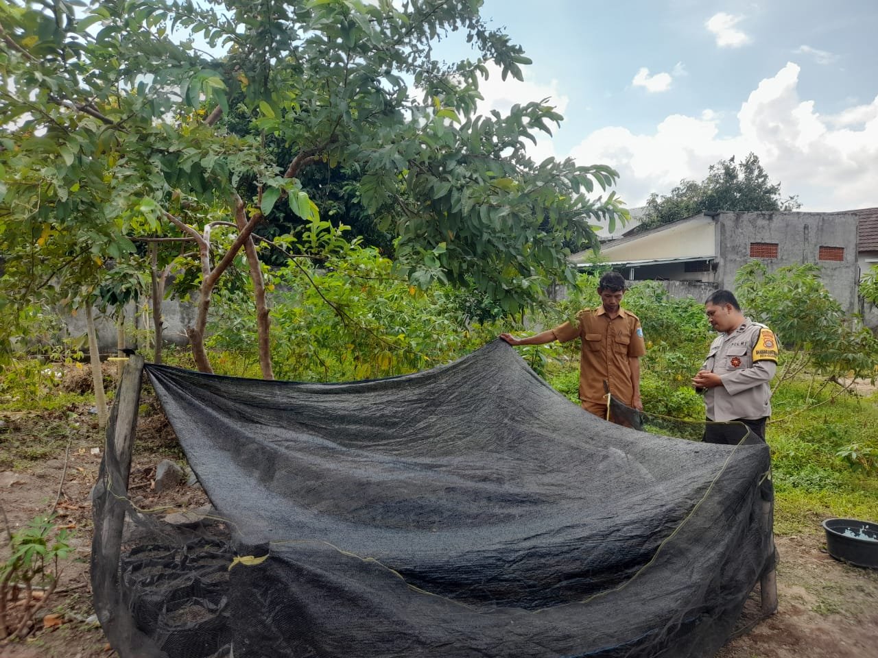 Bhabinkamtibmas Gelogor Dorong Warga Tanam Pangan di Halaman Rumah